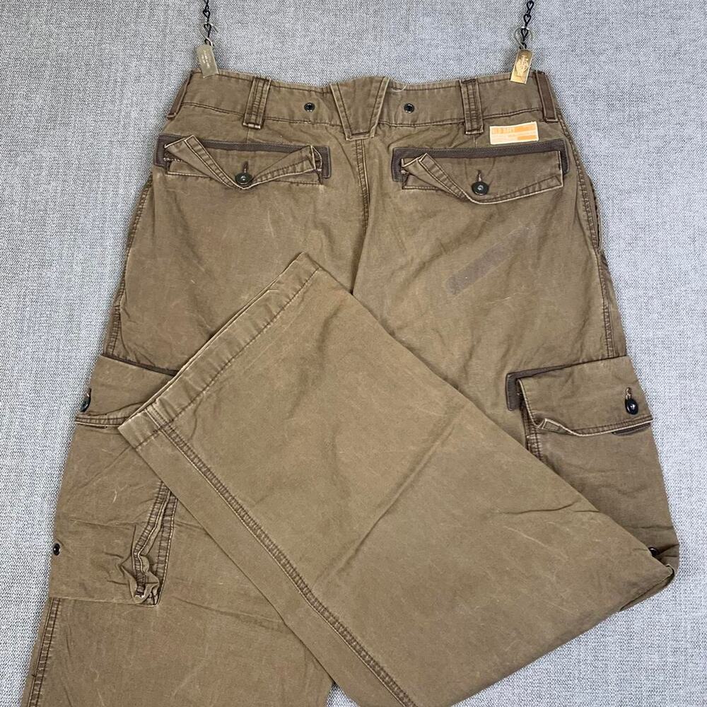 Y2K Old Navy Faded Brown Fatigue Cargo Pants Mens 33 x 32